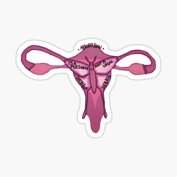 "Uterus Butterfly" Sticker for Sale by rozsilenafaena Redbubble