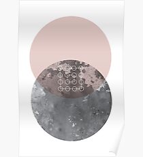 Erröten Geometrisch Poster