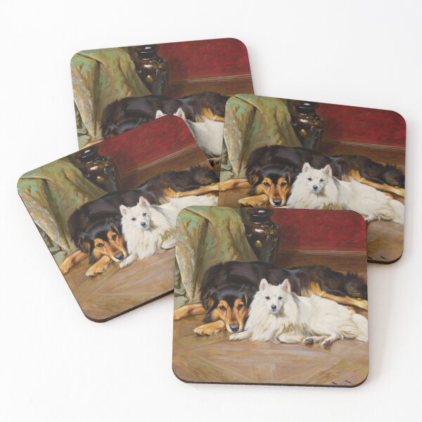 Item preview, Good friends by Wright Barker  ,dogs Victorian, Pre-Raphaelite & British Impressionist  designed and sold by TeeARTHY.