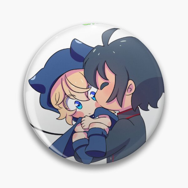 Item preview, Sticker of Yuu and demon Mika designed and sold by NoSinsNoLights.
