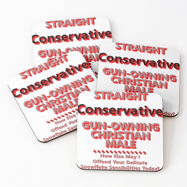 Item preview, Straight Conservative Gun-Owning Christian Male * designed and sold by Sarcasmagic.