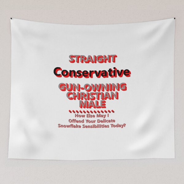 Item preview, Straight Conservative Gun-Owning Christian Male * designed and sold by Sarcasmagic.