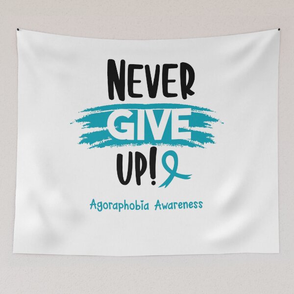 Item preview, Agoraphobia Warrior - Agoraphobia Awareness - Never Give Up! designed and sold by Robbsyn.