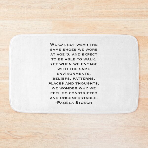 Item preview, We Cannot Wear the Same Shoes as Age 5 Quote designed and sold by Pamela Storch.