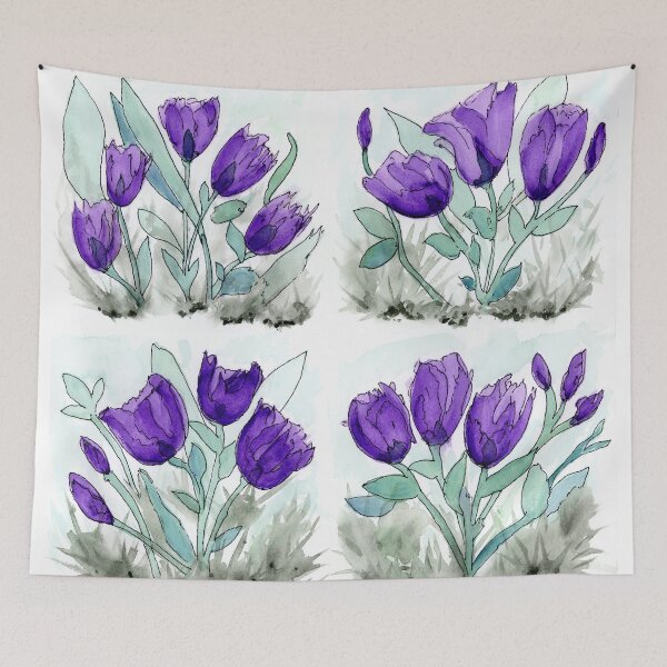 Item preview, Purple Tulips  designed and sold by 1Lbrody1.