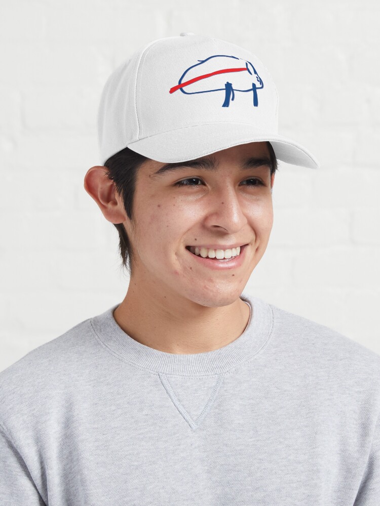 RED Snapback Josh Allen Logo Hat at  Men's Clothing store