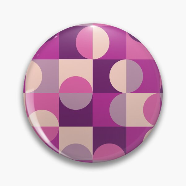 Item preview,  Mid Century Modern Half circles pattern in pink and gray  designed and sold by Yasminepatterns .