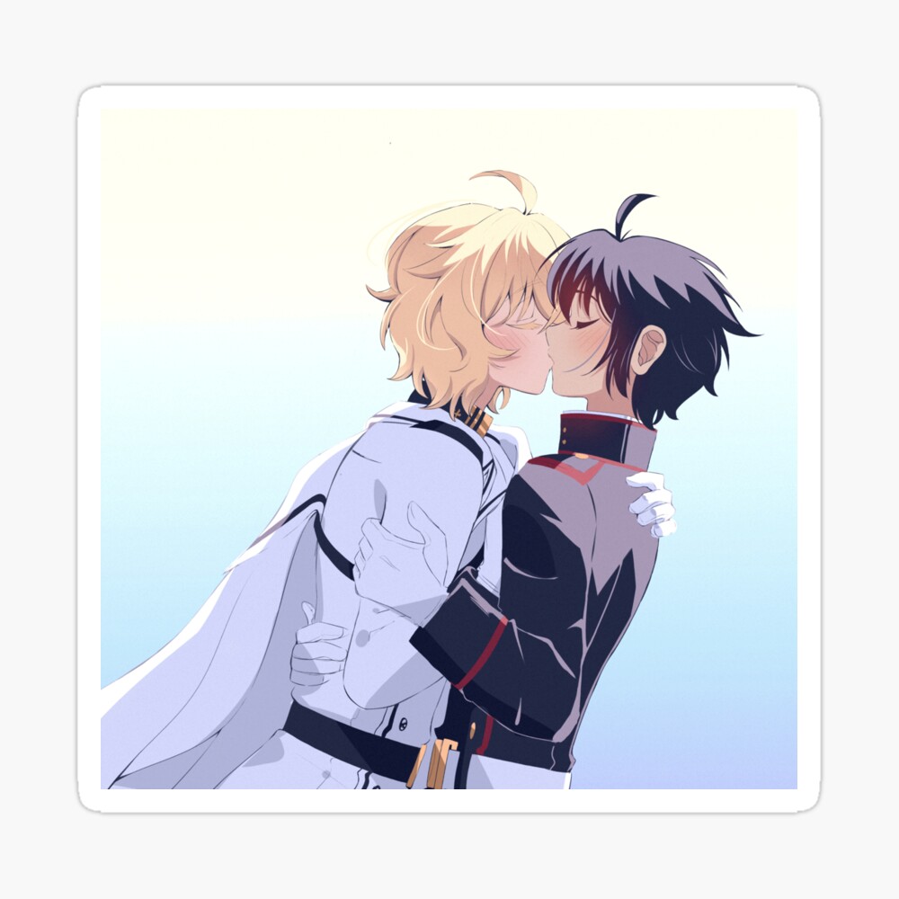 Owari no Seraph MikaYuu kiss