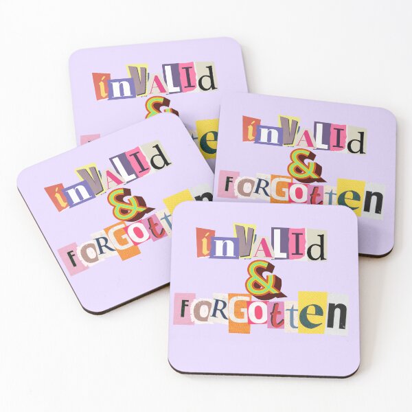 Item preview, Invalid & Forgotten in Ransom Letters designed and sold by Pink Ribbon.