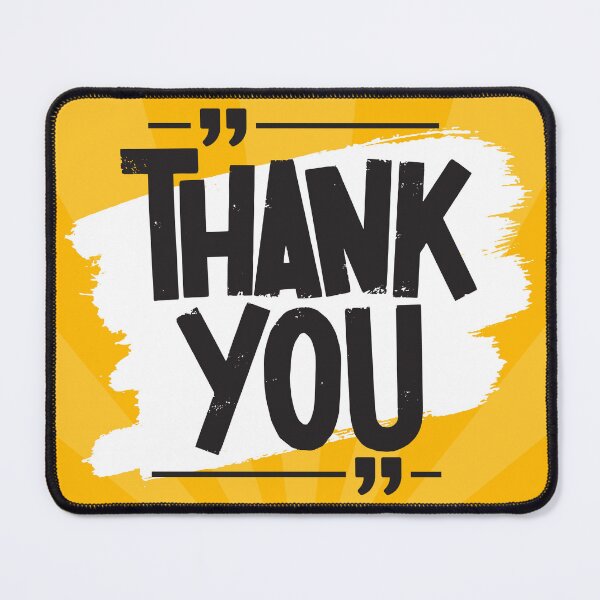Item preview, THANK YOU SAYING RETRO YELLOW MODERN ART designed and sold by Hohohaxi.