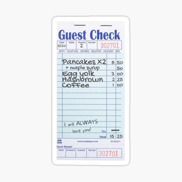 "Keep Driving Guest Check" Sticker for Sale by truemoodsticker Redbubble