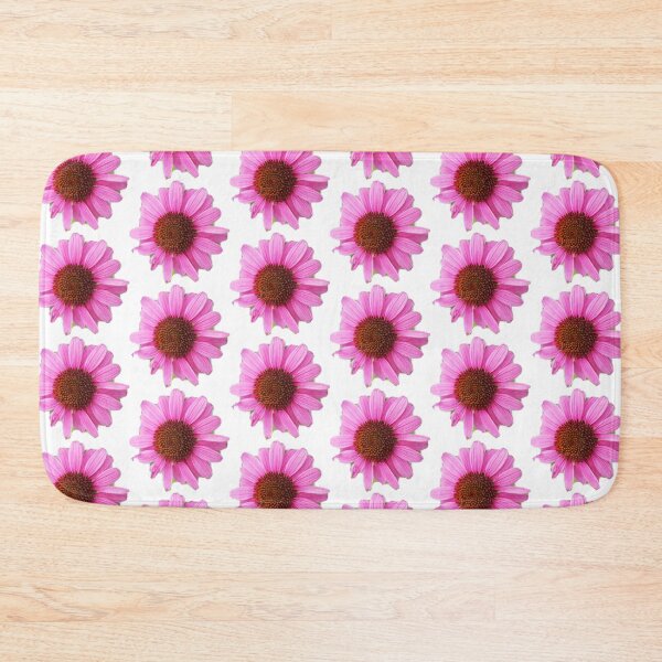 Aperçu de l'œuvre jardin de fleurs au néon rose sur blanc créée et vendue par SweetCrapClub.