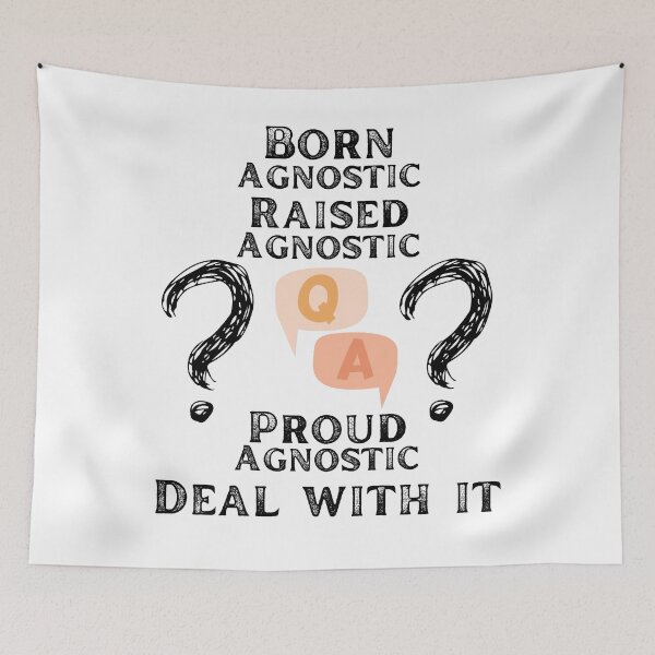 Item preview, Born agnostic raised agnostic proud agnostic deal with it designed and sold by movie-popcorn.