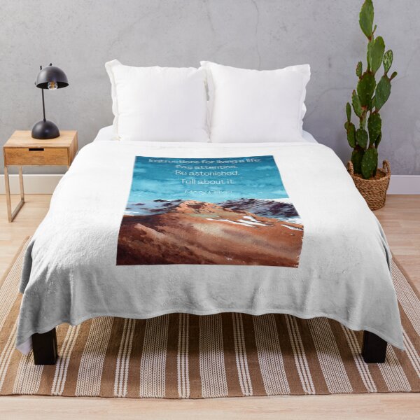 Item preview, Instructions for Life | Mary Oliver designed and sold by ArtistVenus.