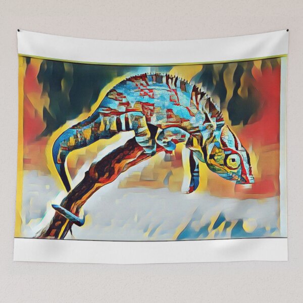 Item preview, Colorful Chameleon Gecko Print Pop Art designed and sold by TheWildFlix.