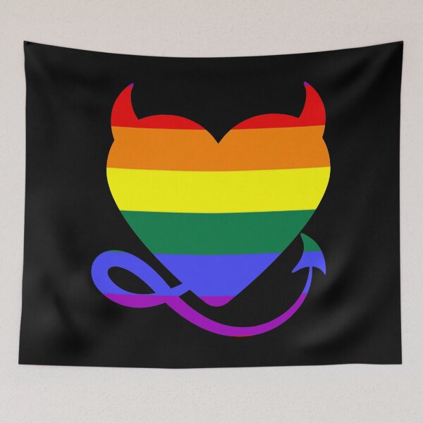 Item preview, Gay As Hell Rainbow Heart designed and sold by Design-Maniya.