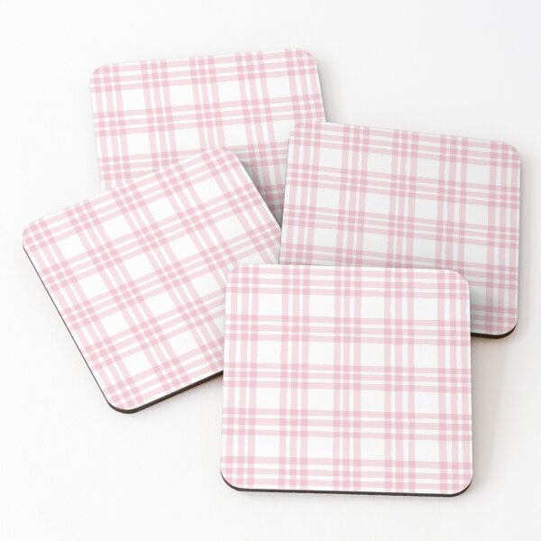 Item preview, Blush Pink & White Tartan Plaid designed and sold by newburyboutique.