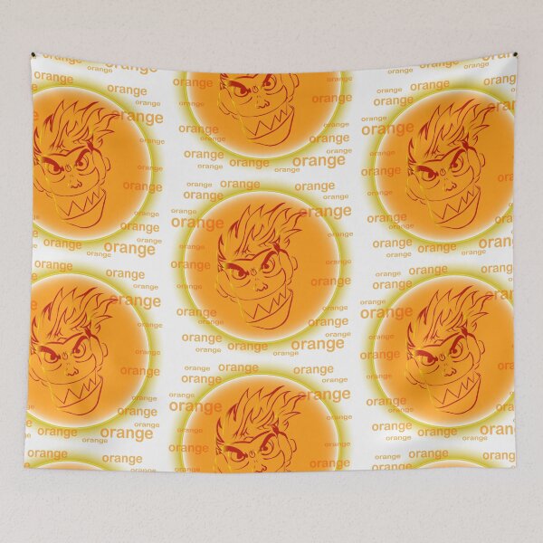 Item preview, illustration of an abstract face in orange designed and sold by AlexGrafs.