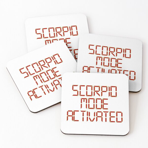 Item preview, Scorpio Mode Activated red green outline designed and sold by tangentllc.