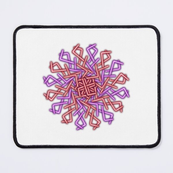 Item preview, Violet and red mandala, abstract art designed and sold by Meo Design.