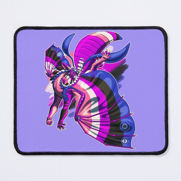 Item preview, Genderfluid Pride Dragon designed and sold by Kimberly Holbrook Arts.