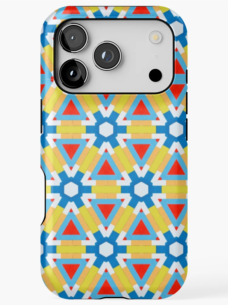 Thumbnail 1 of 4, iPhone Case, Colorful geometric pattern designed and sold by Dutchie-Designs.