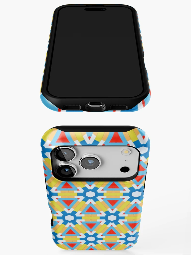 Thumbnail 3 of 4, iPhone Case, Colorful geometric pattern designed and sold by Dutchie-Designs.