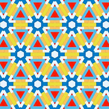 Artwork thumbnail, Colorful geometric pattern by Dutchie-Designs