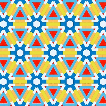 Artwork thumbnail, Colorful geometric pattern by Dutchie-Designs