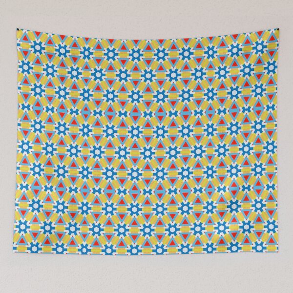 Aperçu de l'œuvre Motif géométrique coloré créée et vendue par Dutchie-Designs.