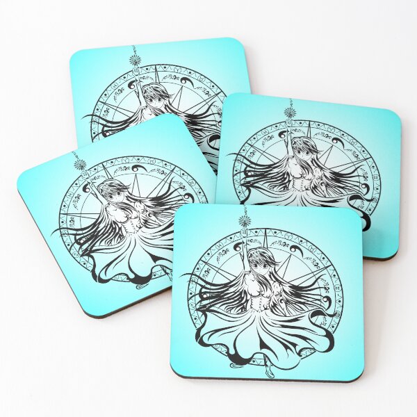 Item preview,  design of a girl summoning a magic circle designed and sold by AlexGrafs.