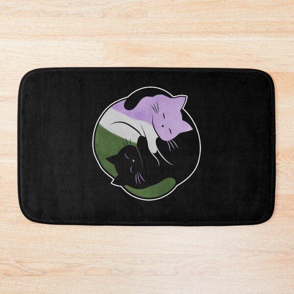 Item preview, Genderqueer Yin Yang Cat designed and sold by Clara Hollins.