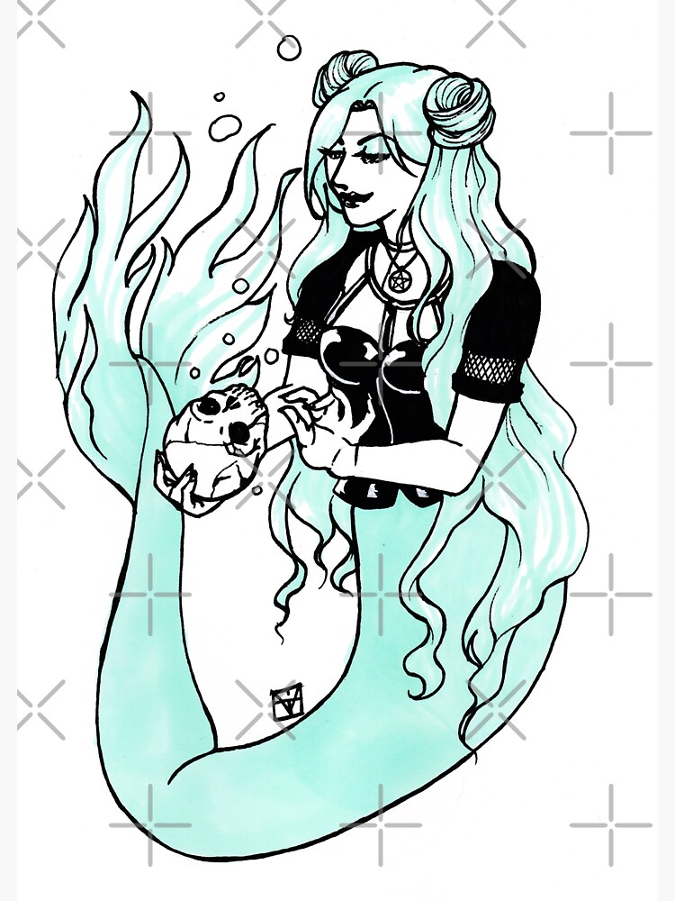 Goth Mermaid by MaeganCook