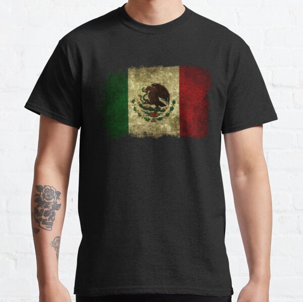 Generic American mexican flag with sombrero and taco Cinco T-Shirt à prix  pas cher