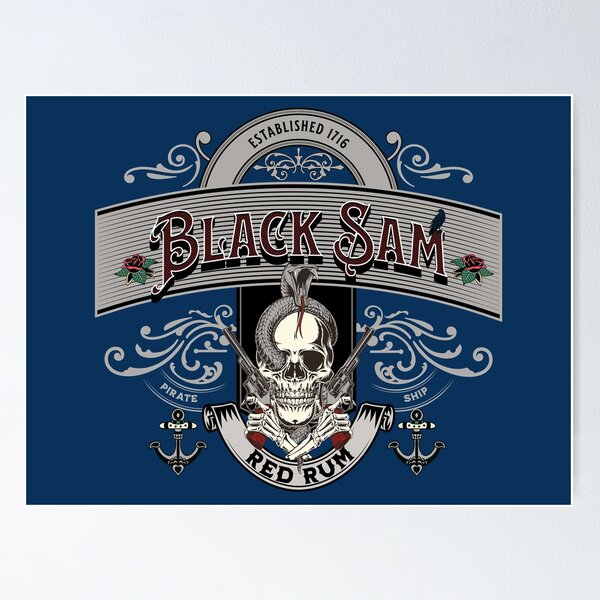 Samuel Black Sam Bellamy - Pirate Flag 2 Essential T-Shirt for Sale by  kayve