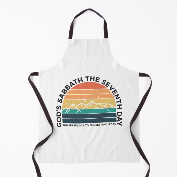Item preview, God’s Sabbath The Seventh Day - Sunset Friday To Sunset Saturday - Mountains - Black Text -  Adventist Christian designed and sold by DPattonPD.