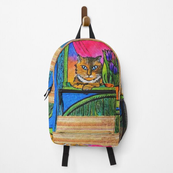 Item preview, Calico Cat with Tulips designed and sold by PaniaBrown.