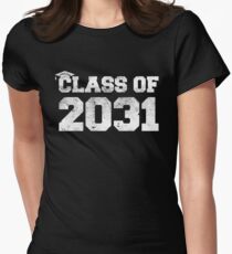 Camiseta entallada para mujer Camiseta Class Of 2031 Graduation Kindergarten - Tamaños para Adultos