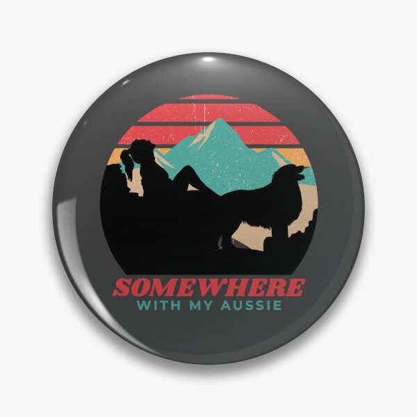 Item preview, Somewhere With My Aussie Womens Adventurous Australian Shepherd designed and sold by Guarddogdrive.