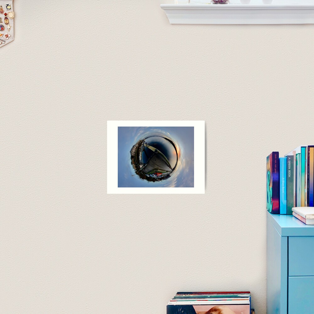 Foyle Marina at Dawn, Stereographic Art Print