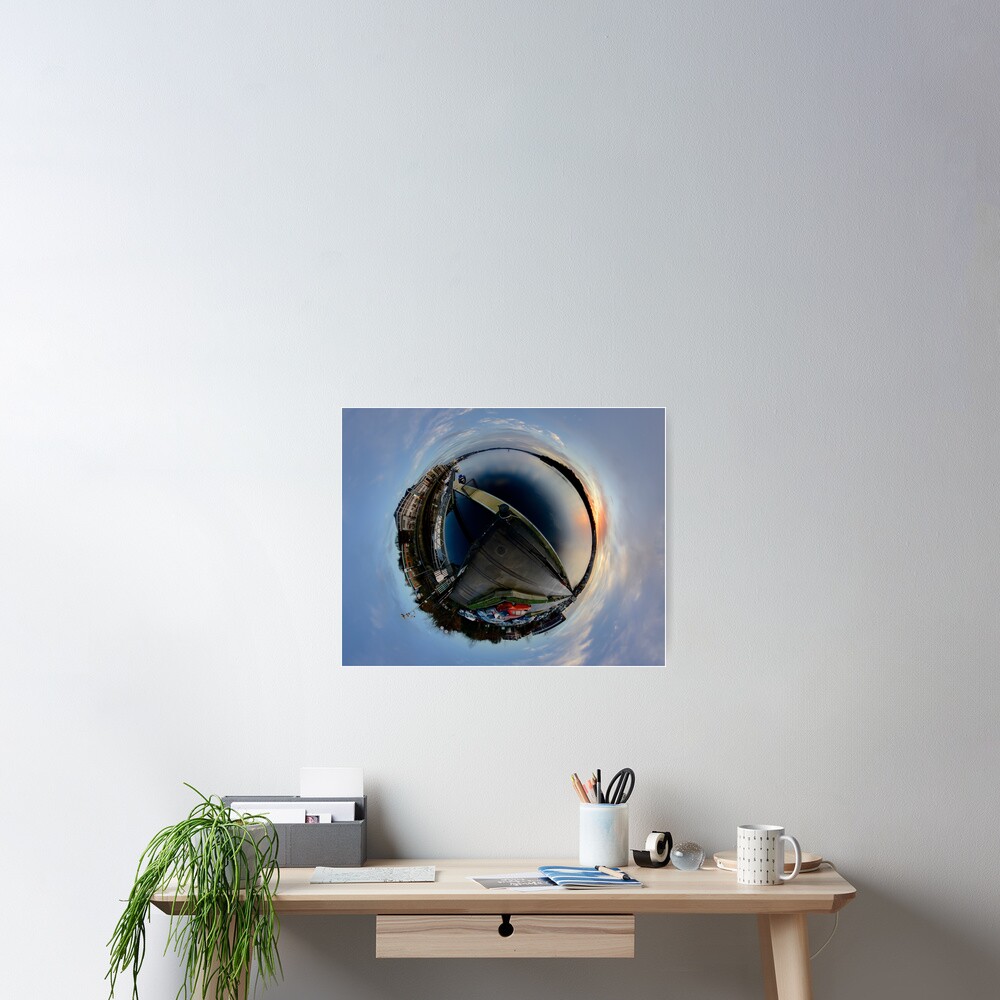 Foyle Marina at Dawn, Stereographic Poster
