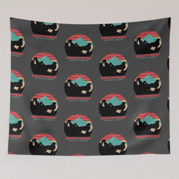 Item preview, Somewhere With My Aussie Womens Adventurous Australian Shepherd designed and sold by Guarddogdrive.
