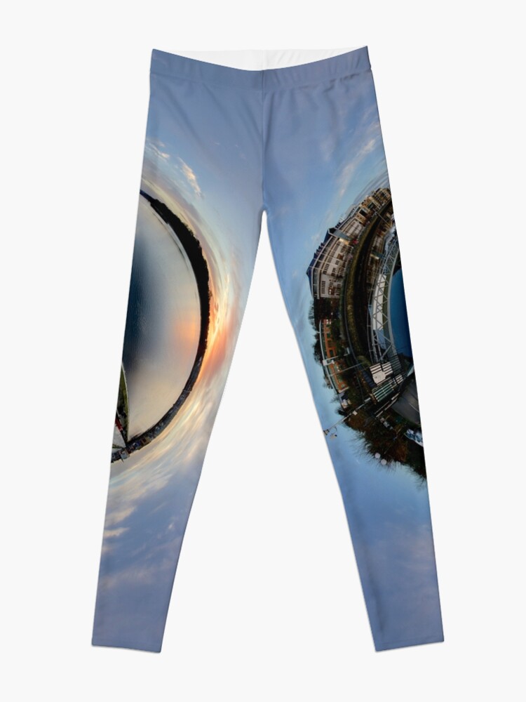 Alternate view of Foyle Marina at Dawn, Stereographic Leggings