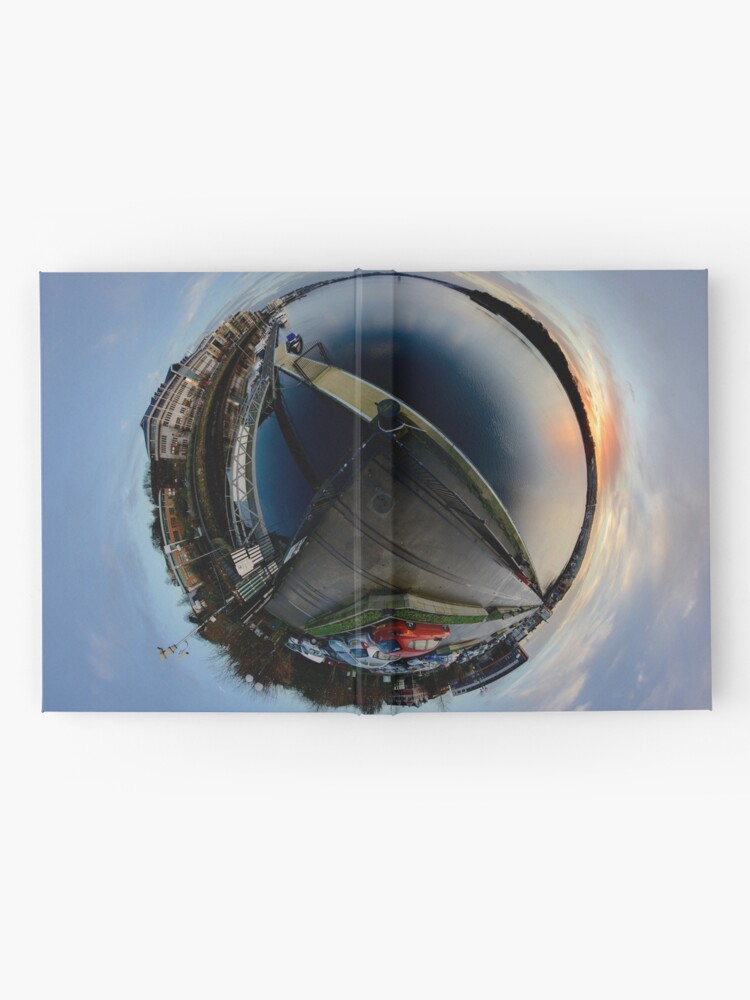 Alternate view of Foyle Marina at Dawn, Stereographic Hardcover Journal