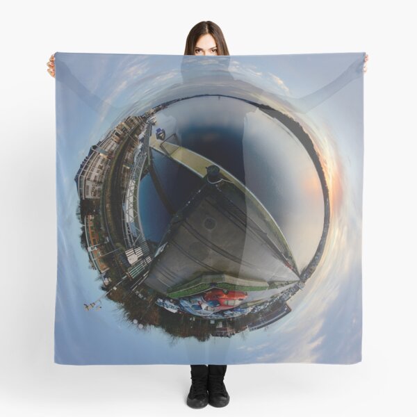 Foyle Marina at Dawn, Stereographic Scarf