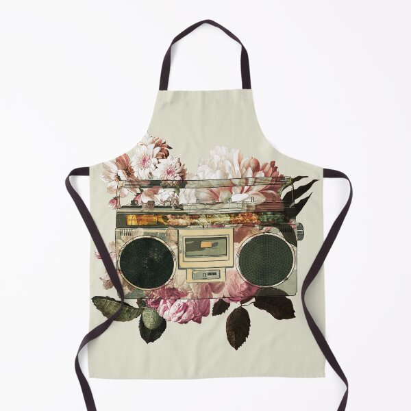 Item preview, Retro Portable Stereo Cassette Recorder Boombox Flower Power designed and sold by Careful Disorder.
