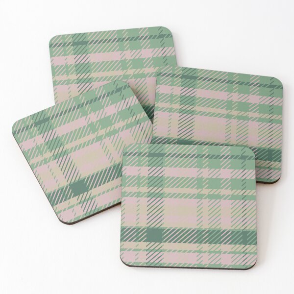 Item preview, Plaid green pink designed and sold by ChantalDesign.