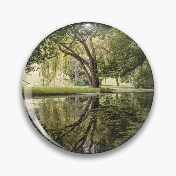 Aperçu de l'œuvre /// Hidden Worlds /// Photographie de paysage prise sous les arbres verdoyants d'un ruisseau tranquille créée et vendue par Est-Image-Co.