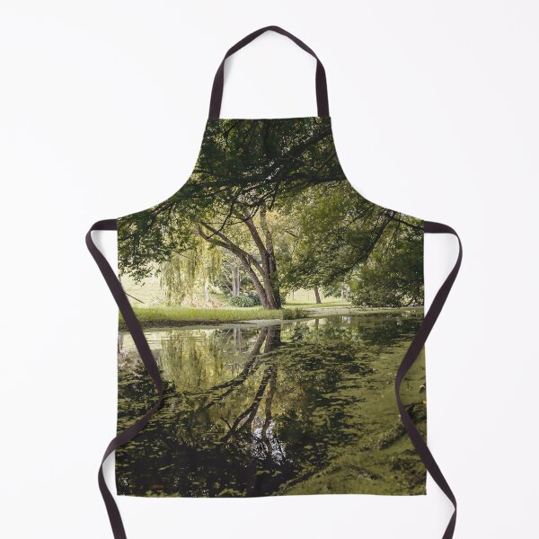 Item preview, /// Hidden Worlds /// Landscape photograph taken under the lush green trees of a quiet creekside designed and sold by Est-Image-Co.