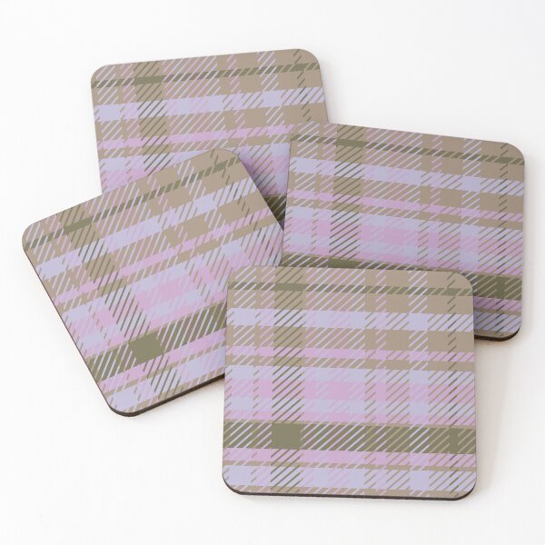 Item preview, Plaid pink brown designed and sold by ChantalDesign.